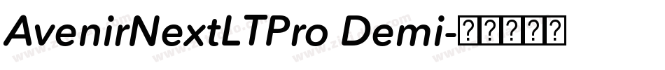 AvenirNextLTPro Demi字体转换